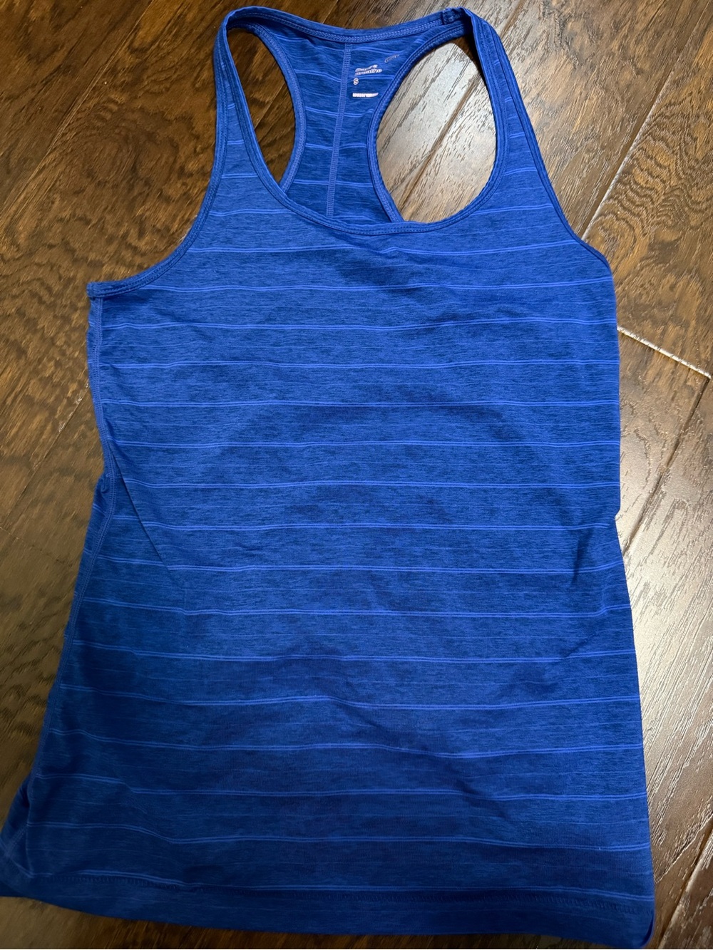 GAP Women's Blue Striped Racerback Active Tank Top